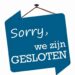 27 juni gesloten